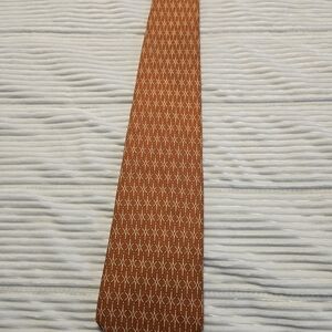 Brooks Brothers Orange Geometric Tie